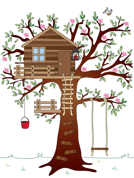 Дом на дереве Лицензионные Стоковые Изображения