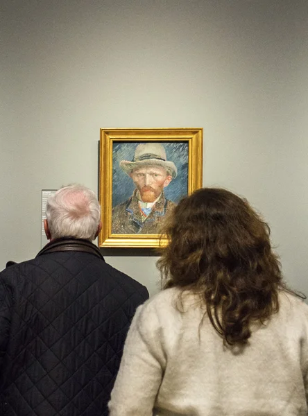 Амстердам, Нидерланды - 8 февраля: Посетитель в Рейкс музее — стоковое фото