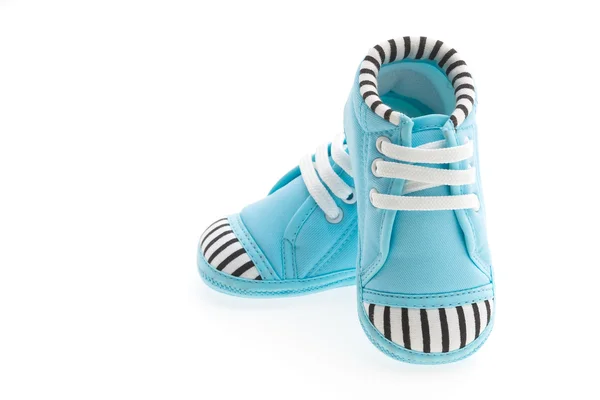 Детская обувь на белом Стоковое Фото