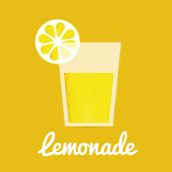 Стекло лимонада с питьевой соломы — стоковый вектор