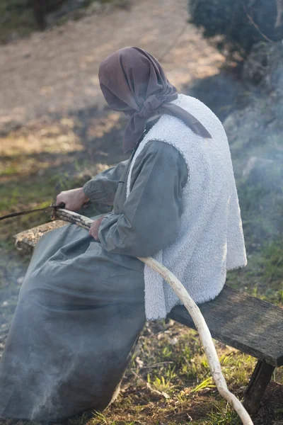 Пастушка кухня в огне Лицензионные Стоковые Фото