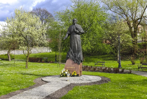 Памятник папа Иоанн Paul Ii на город садов, Величка, Po — стоковое фото