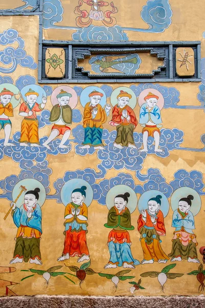 Улицы большого города Lijiang Наси мифы и легенды росписи искусства Лицензионные Стоковые Фото