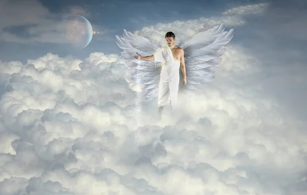 Ангел делает облака Лицензионные Стоковые Изображения