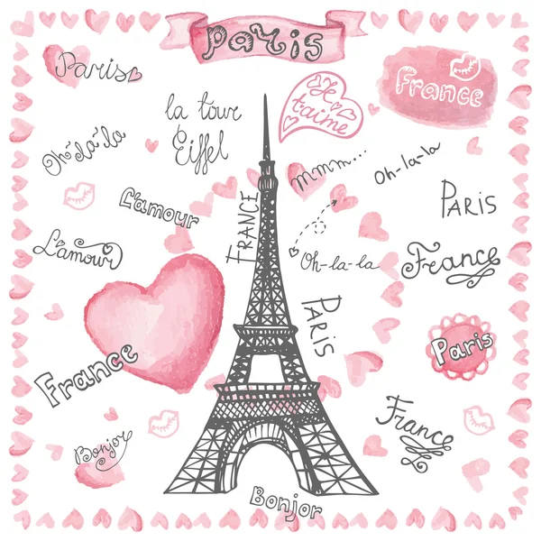 Любовь в Париже — стоковое фото