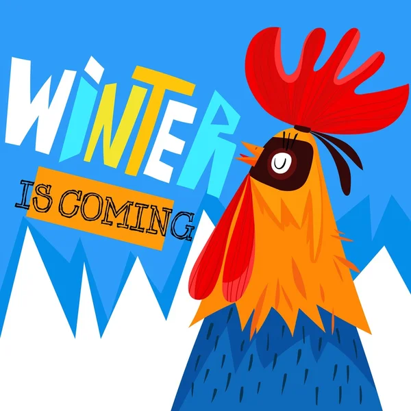 Winter is coming-winter concept design in vector. Vector illustr Лицензионные Стоковые Изображения