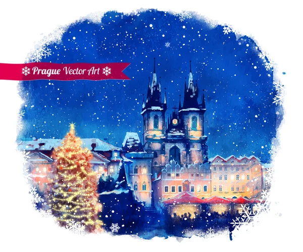 Рождество Прага — стоковый вектор
