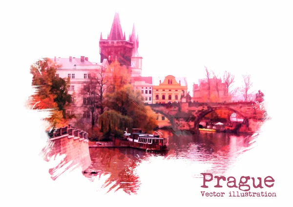 Прага векторные иллюстрации — стоковый вектор