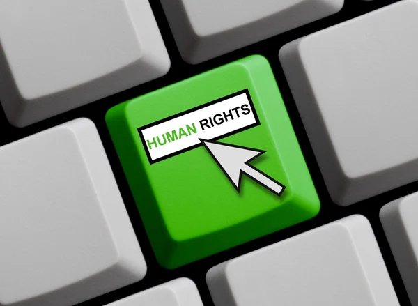 Правам человека онлайн — стоковое фото