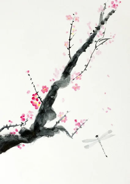 Ветвь вишневого цвета Лицензионные Стоковые Фото