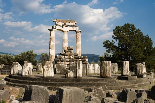 Храм Афины в Delphi Стоковое Фото