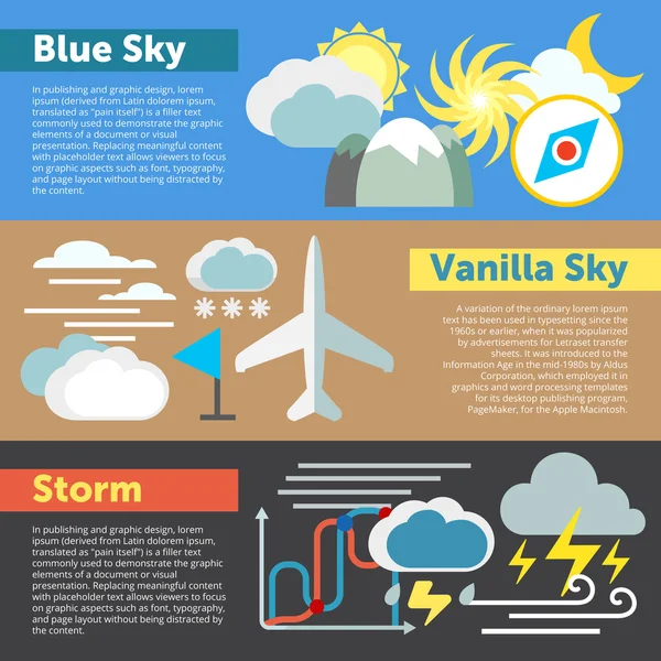 Небо и Погода — стоковый вектор