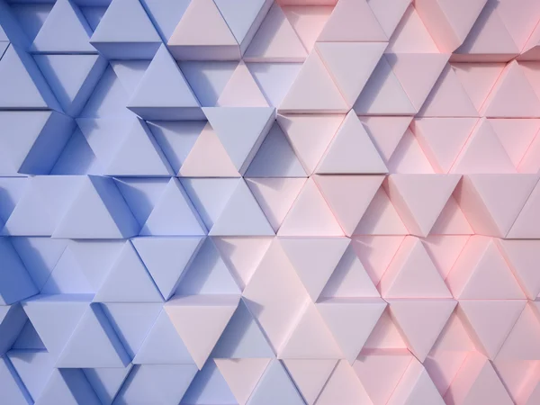 Серенити голубой и розовый кварц абстрактный фон 3d треугольник — стоковое фото