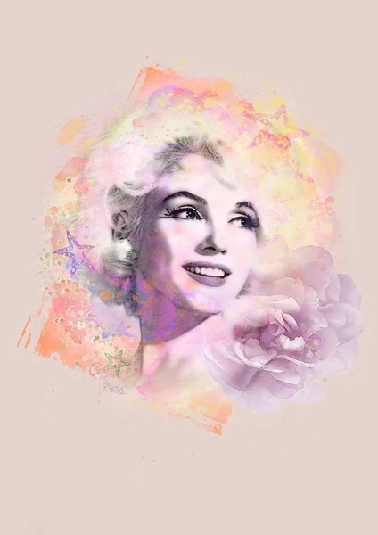 Marilyn звезда Монро — стоковое фото