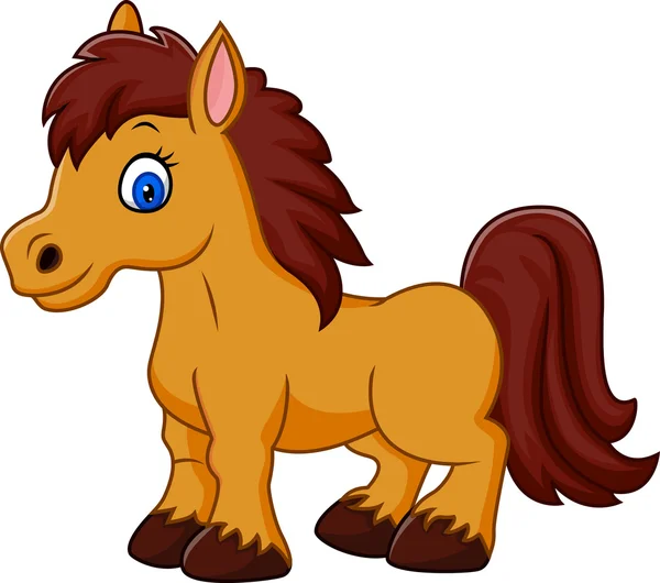 Мультфильм смешной лошадь — стоковый вектор
