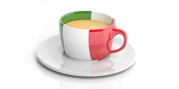 3D рендеринга Кубок с флагом Италии — стоковое фото