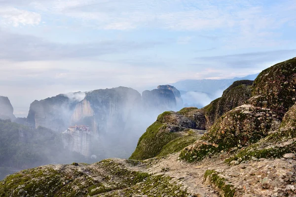 Meteora пейзаж. Греция — стоковое фото