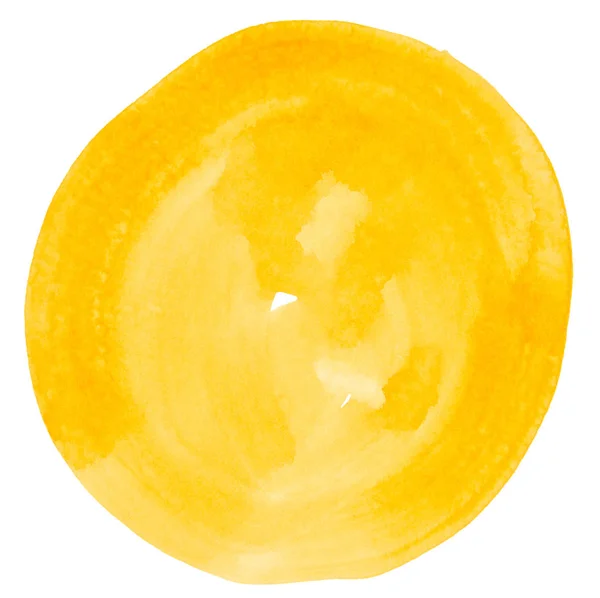 Желтая краска круг — стоковое фото