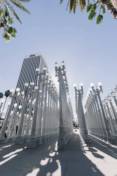 Городские света скульптуры в Lacma, Лос-Анджелес — стоковое фото