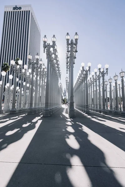 Городские света скульптуры в Lacma, Лос-Анджелес — стоковое фото