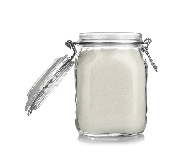 Сахарница на белом — стоковое фото