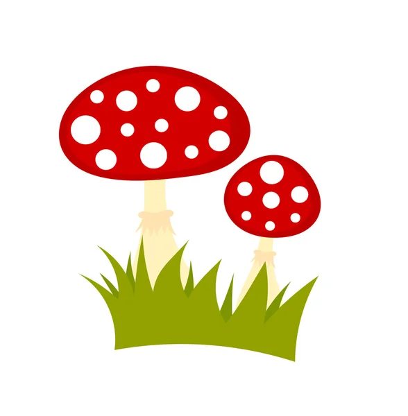 Поганки грибы вектор — стоковый вектор