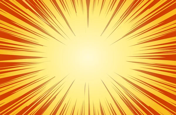 Солнечные лучи для комиксов — стоковый вектор