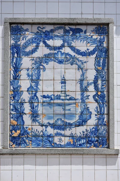 Группа голубые плитки плитки, Авейру, Португалия Лицензионные Стоковые Фото