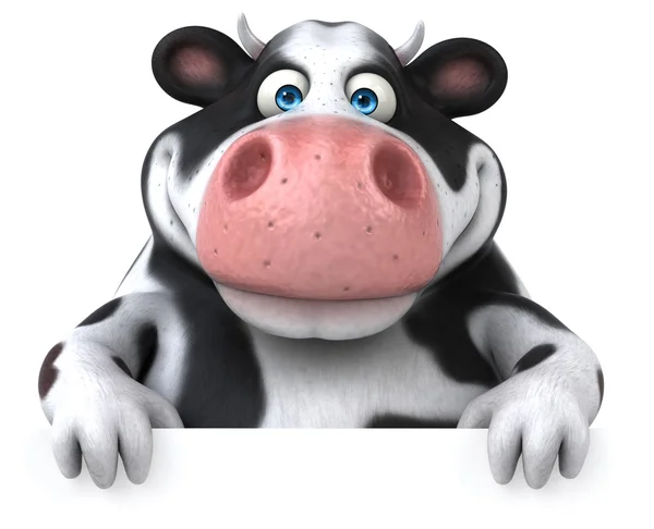 Мультфильм корова позирует Лицензионные Стоковые Фото