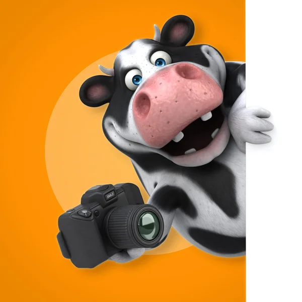 Корова, держа фото камеры Стоковая Картинка