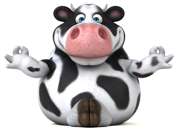 Смешные коровы, занимаясь йогой Лицензионные Стоковые Фото