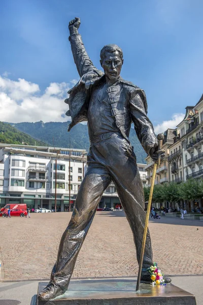 Памятник певицы Фредди Меркьюри, Монтрё, Швейцария — стоковое фото
