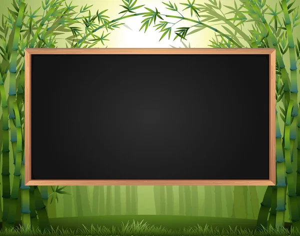 Конструкция рамы с бамбуковый лес в фоновом режиме Лицензионные Стоковые Иллюстрации