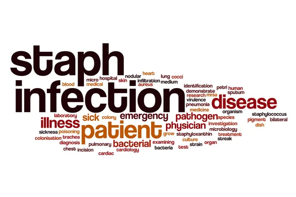 Облако слов стафилококковой инфекции Стоковое Фото