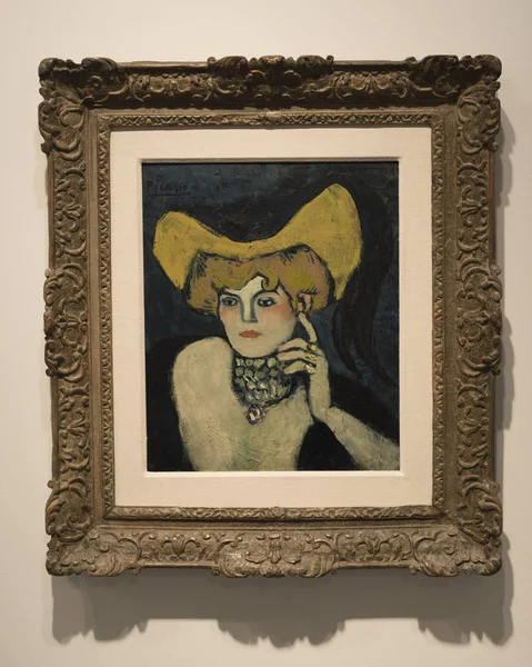 Женщина Ожерелье Картина Пабло Пикассо Музей Израиля Иерусалим Израиль — стоковое фото