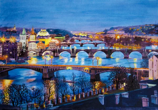 Витава Река Городе Прага — стоковое фото