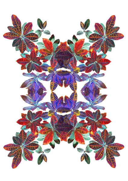 Племенной Абстрактный цветочный орнамент — стоковое фото