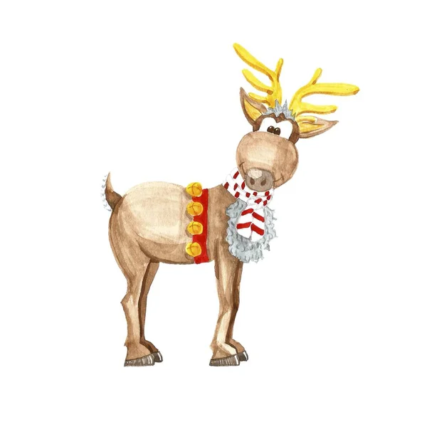Рождественский символ северного оленя — стоковое фото