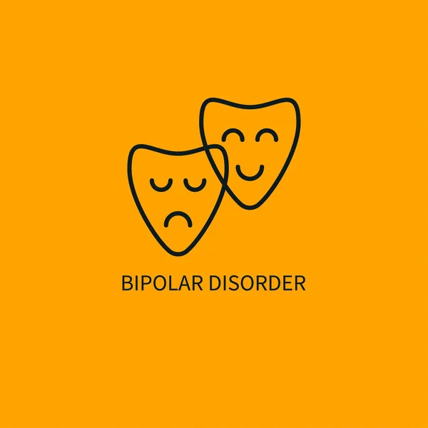 Биполярное расстройство значок — стоковый вектор
