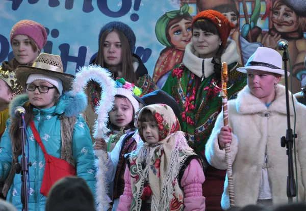 Городской праздник Рождества carols_32 Лицензионные Стоковые Фото