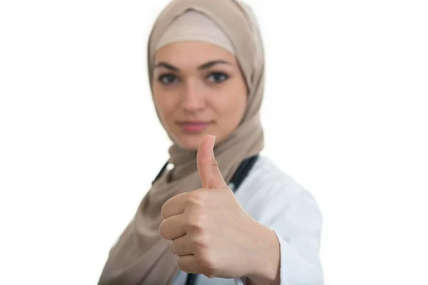 Уверен, мусульманская женщина-врач Стоковое Изображение