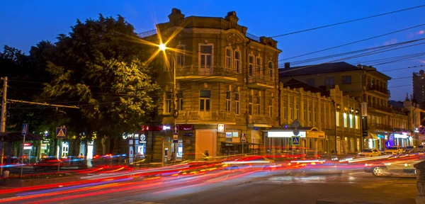 Pyatigorsk Russia July 2018 View Night Pyatigorsk Resort Dzerzhinsky Stree — стоковое фото