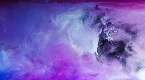 Абстрактные Синий Белый Фиолетовый Художественного Фона Проточной Краска — стоковое фото