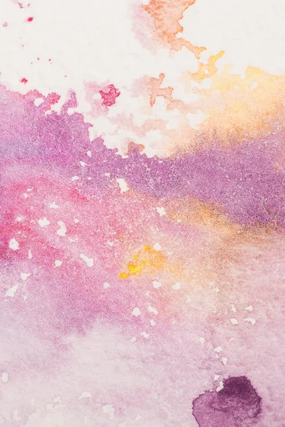 Full Frame Shot Colorful Watercolor Stains Background — стоковое фото
