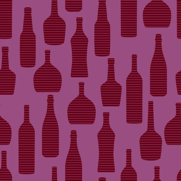 Seamless Striped Bottle Pattern — стоковый вектор