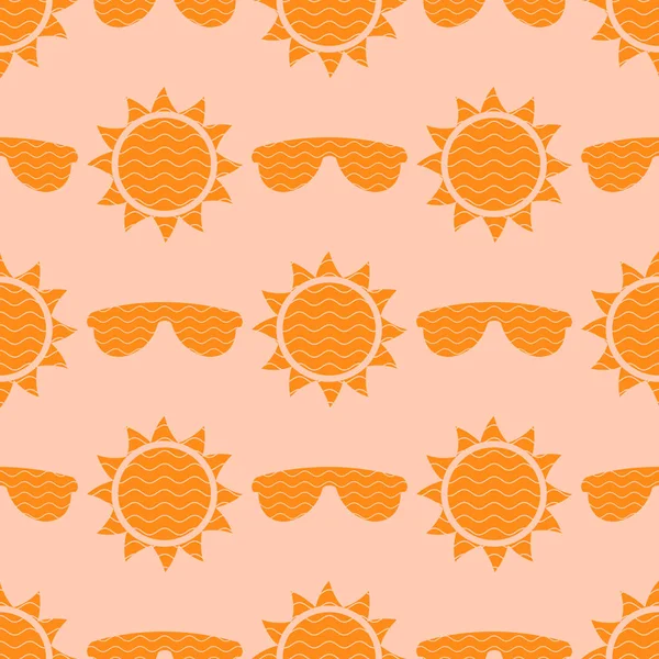 Seamless Summer Pattern Wavy Lines Texture — стоковый вектор