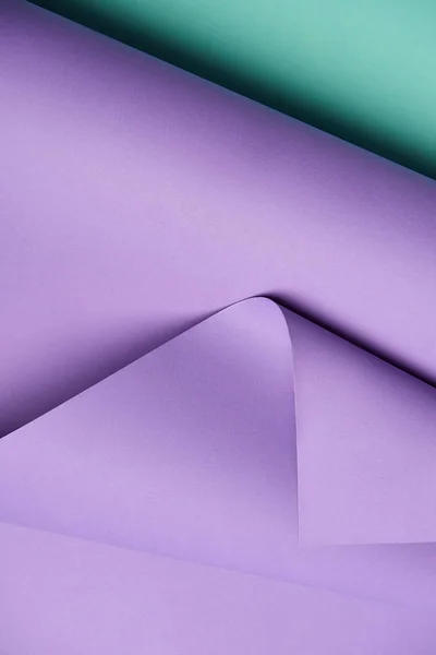 Close View Beautiful Violet Turquoise Abstract Paper Background — стоковое фото