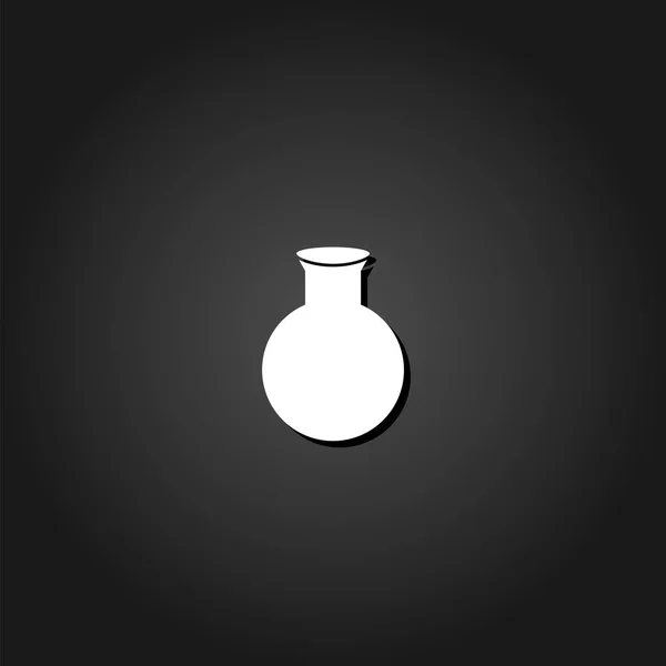 Плоская ваза значок — стоковый вектор