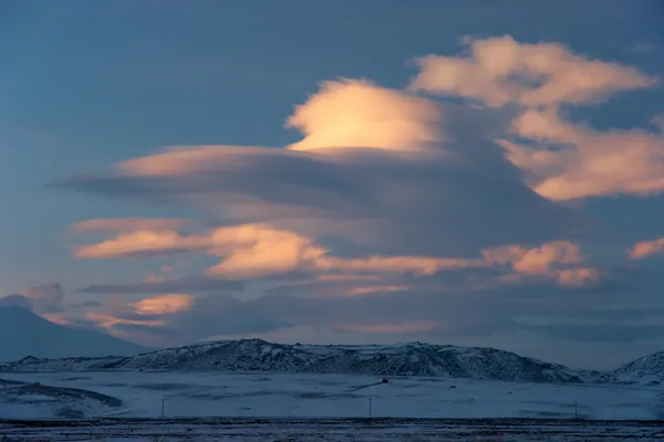 Зимний cloudscape — стоковое фото