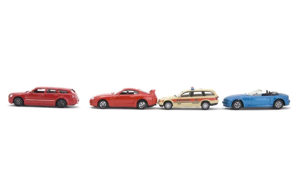 Модель игрушка автомобиль на белом фоне — стоковое фото